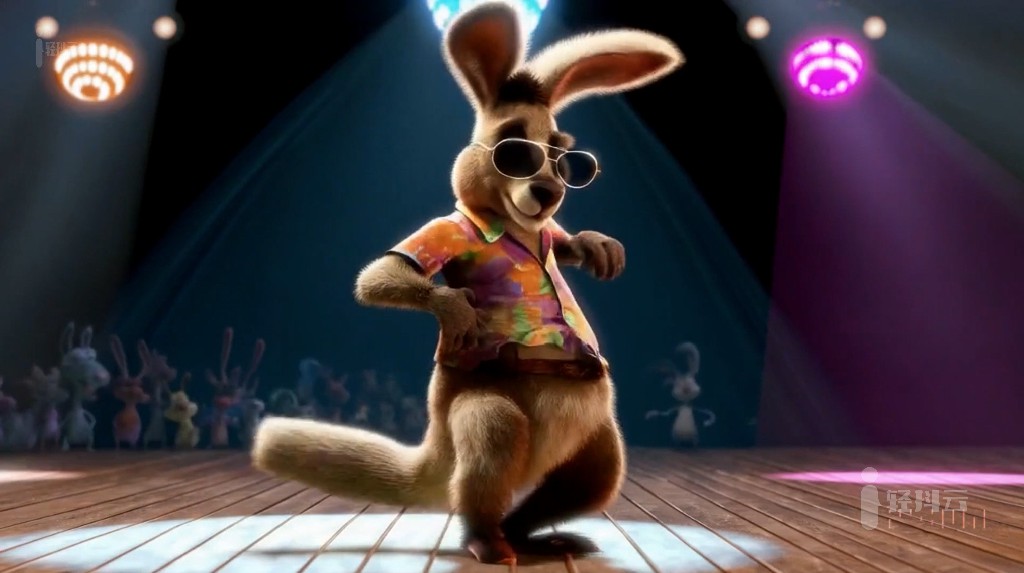 OpenAI文生短视频模型Sora生成的视频13-dancing-kangaroo跳舞的袋鼠